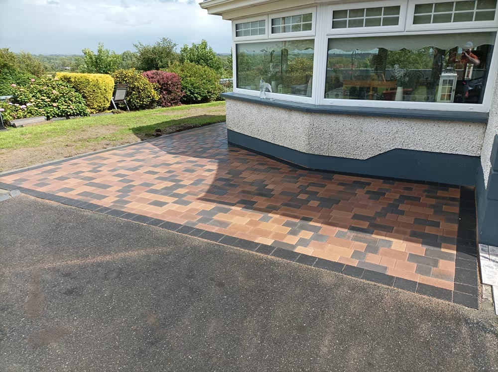 Block paved patio